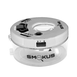Smokus Focus - Jetpack white - Pot hermétique avec loupe