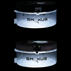 Smokus Focus - Jetpack white - Pot hermétique avec loupe