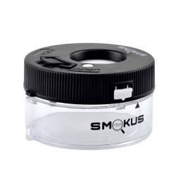 Smokus Focus - Jetpack infinity black - Pot hermétique avec loupe