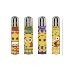 LOT DE 4 CLIPPER CP11RH CRAZY EMOJI