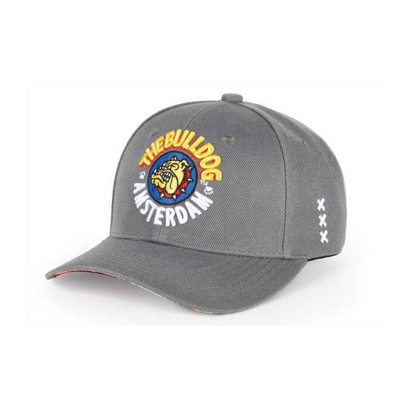 BULLDOG BASEBALL CAP GREY