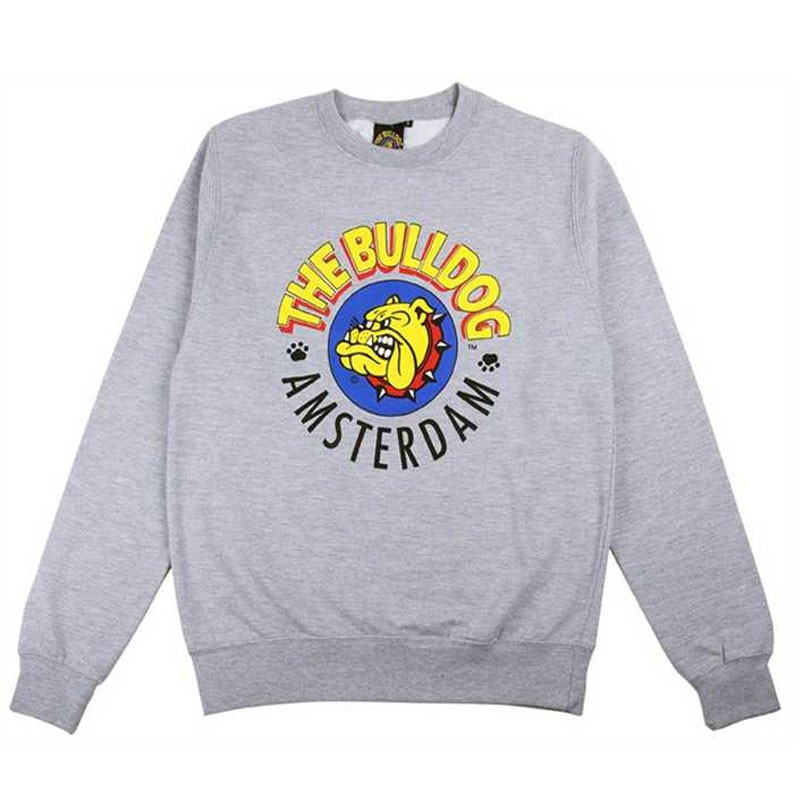 BULLDOG CREWNECK SWEATSHIRT GREY (M)