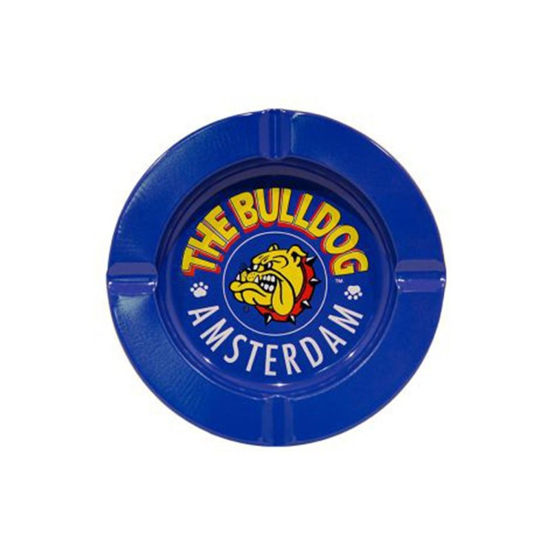 THE BULLDOG CENDRIER METAL BLEU