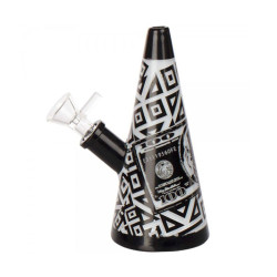 Bang Limited Edition dollar bongs h15cm sg:18,8mm - Noir et blanc - Amsterdam