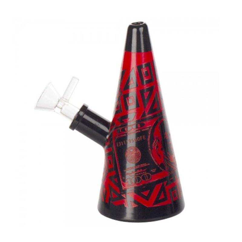 Bang Limited Edition dollar bongs h15cm sg:18,8mm - Noir et Rouge - Amsterdam