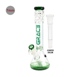 Bang pearl glass green h40cm d50mm sg:29,2mm - Grace Glass