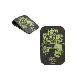 Plateau design métal + Couvercle aimant - Médium -  Cheech et Chong High Roller  - 27,5x17,5cm - G-Rollz