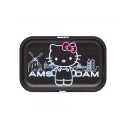 Plateau design métal - Médium - Hello Kitty Néon Amsterdam - 27,5x17,5cm - G-Rollz