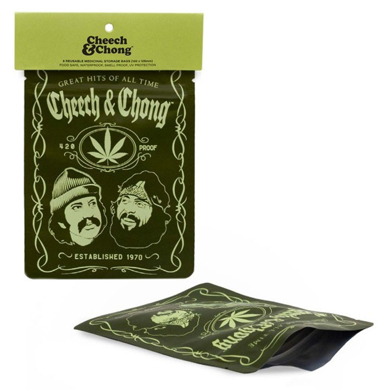 Pochettes x8 anti-odeur - Cheech & Chong High Roller's - 100x125mm - G-Rollz