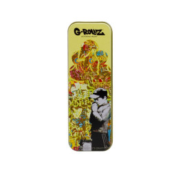 Boite métal - Banksy's Graf - Jaune priére 12X4X2.5CM - G-Rollz