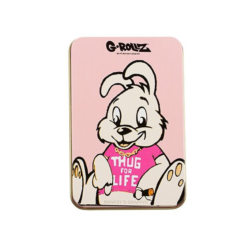 Boite métal -Banksy's Grafi Lapin - Large - 13,5X8,5X3CM - G-Rollz