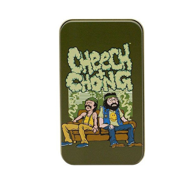 Boite métal - Cheech et Chong - Carte hippie - Médium - 11,5X6,5X2.3CM - G-Rollz