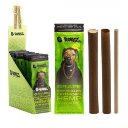 G-ROLLZ | BTE DE 15X2X GRAPE FLAVOURED PRE-ROULE HEMP WRAPS RAP