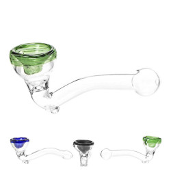 AMSTERDAM |  BTE DE 12 PIPES EN VERRE L:11CM COLORIS ALEATOIRE