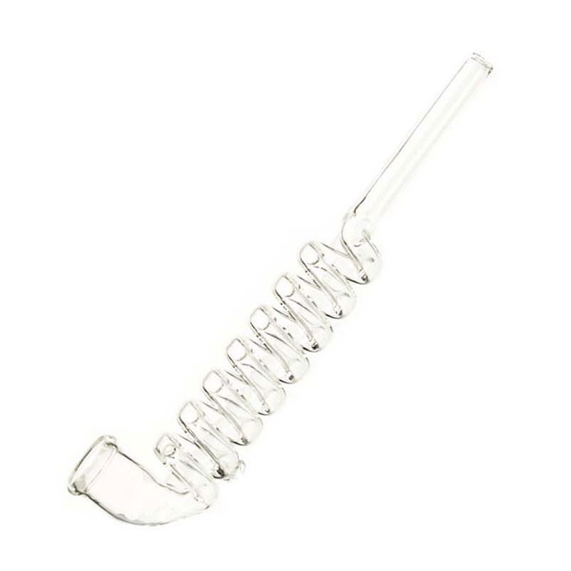 PIPE | BTE DE 6 PIPES EN VERRE SPIRAL L:17CM