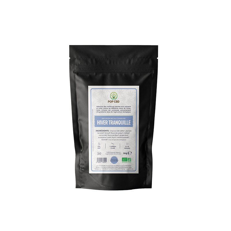 Pop CBD - Tisane CBD création - Hiver Tranquille BIO - 60g