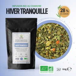 Pop CBD - Tisane CBD création - Hiver Tranquille BIO - 60g