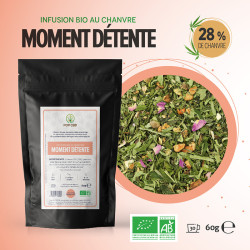 Pop CBD - Tisane CBD création - Moment détente BIO - 60g