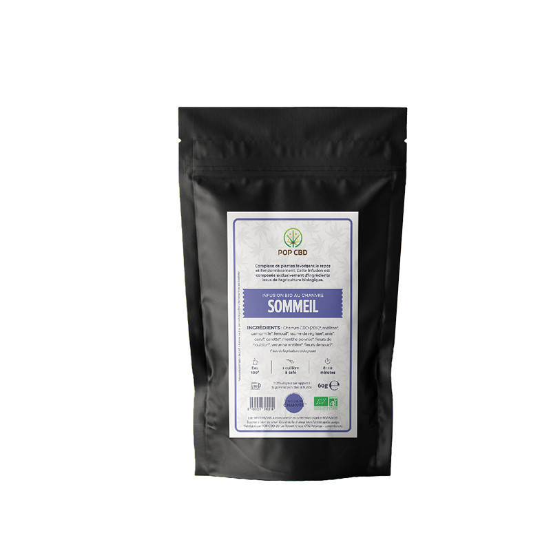 Pop CBD - Tisane CBD création - Sommeil BIO - 60g