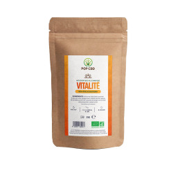 Pop CBD - Tisane Bien être CBD - Vitalité BIO - 35g