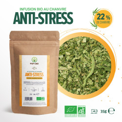 Pop CBD - Tisane Bien être CBD - Anti-stress BIO - 35g