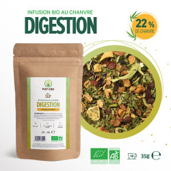 Pop CBD - Tisane Bien être CBD - Digestion BIO - 35g