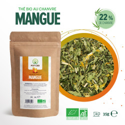 Pop CBD - Thé fruité CBD - Saveur Ice Mangue BIO - 35g