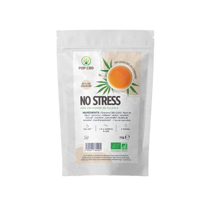 Pop CBD - Tisane Essentiel - No stress BIO - 25g