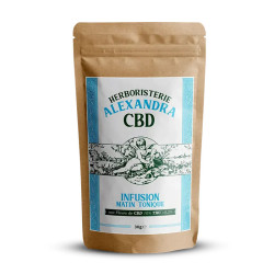 Herboristerie Alexandra - Thé au CBD - Matin tonique 30g