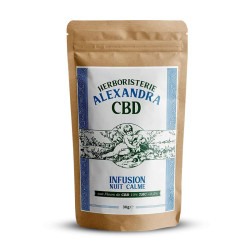 Herboristerie Alexandra - Tisane au CBD - Nuit calme 30g