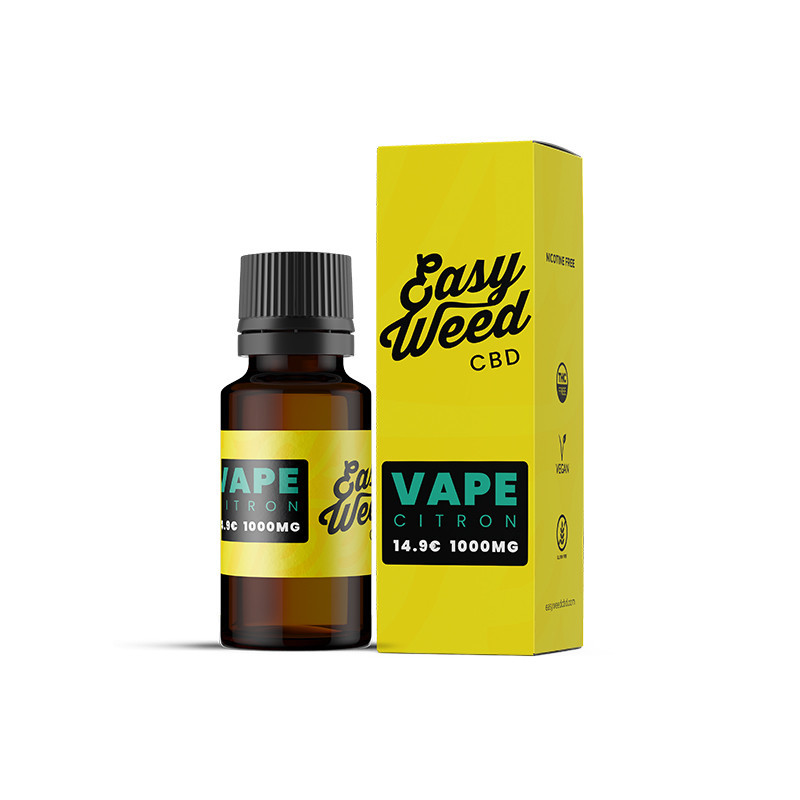 Easy Weed - E-liquide CBD 1000mg - Citron - 10ml