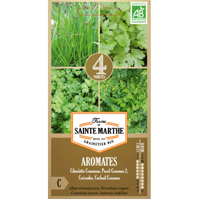 GRAINES AROMATIQUES EN MELANGE (CIBOULETTE/PERSIL/CORIANDRE/CERFEUIL)