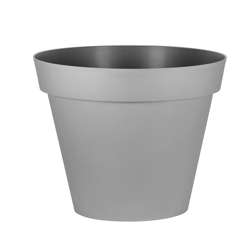 EDA - Pot rond Toscane Ø30cm 10L gris béton