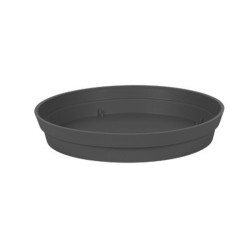 EDA - Soucoupe ronde Toscane Ø22,5cm anthracite