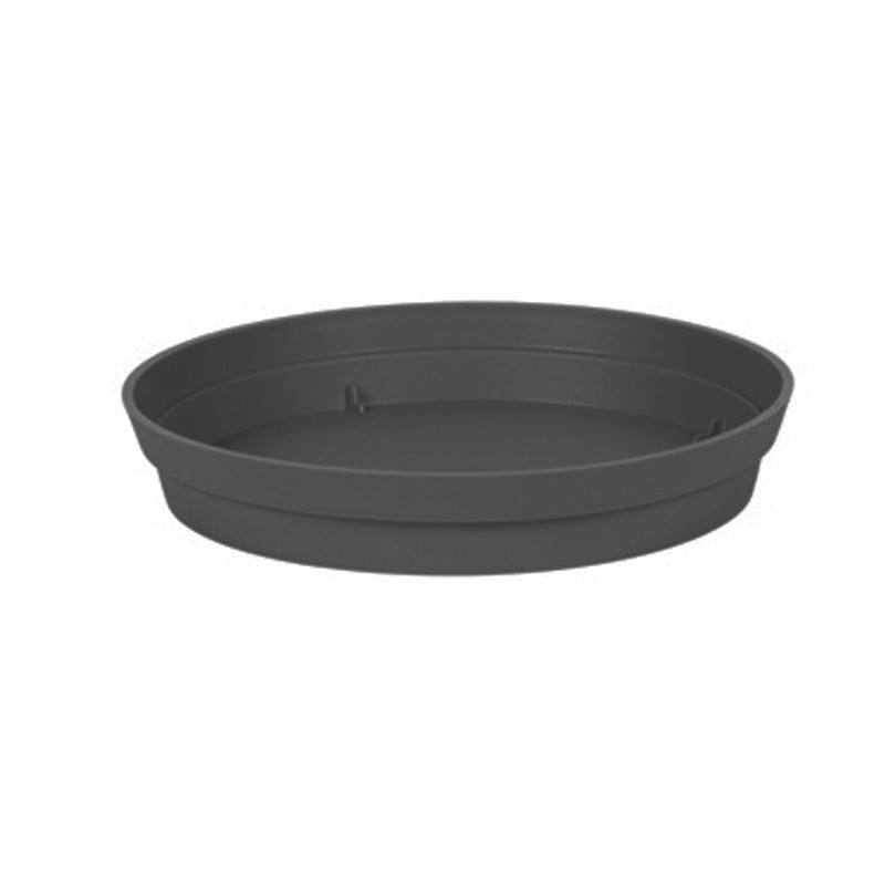 EDA - Soucoupe ronde Toscane Ø22,5cm anthracite