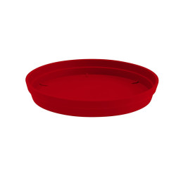 EDA - Soucoupe ronde Toscane Ø22,5cm rouge rubis