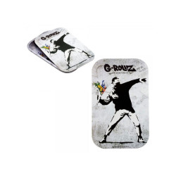 Couvercle aimant - Banksy's Graf Flower Thrower  - 27,5x17,5cm