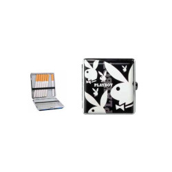 Playboy - Etui A Cigarettes Noir & 6 Lapins Blancs