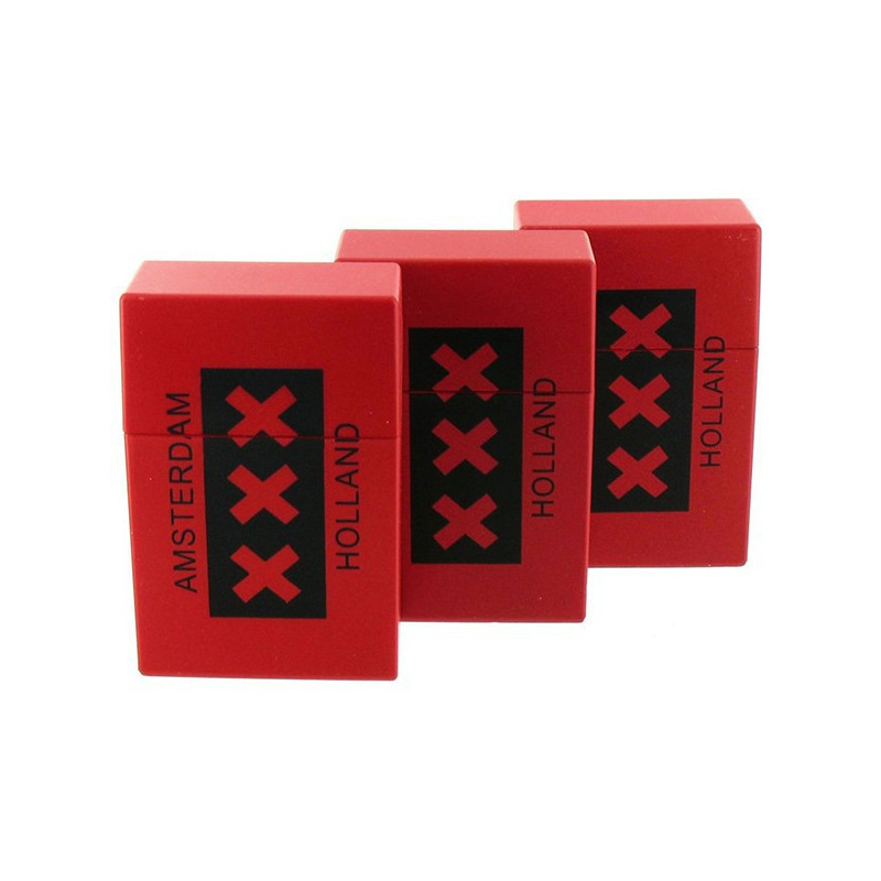 Etui à cigarettes Push Up Plastique 20' Xxx Amsterdam - Unitaire Etui à cigarettes Push Up Plastique 20' Xxx Amsterdam - Unitaire