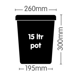 AP210/SQ/BLACK POT 15L NOIR