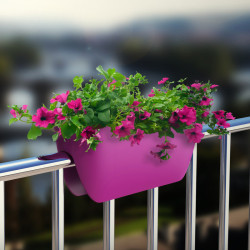 Flower lover - Balconnière Ovi Balconia - 60cm - Taupe