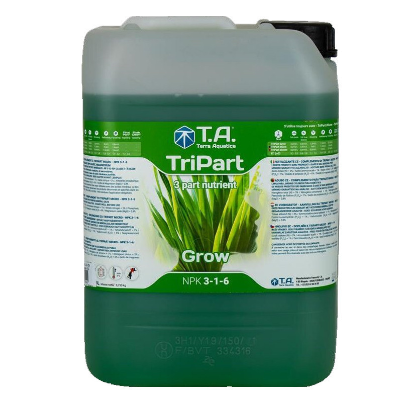 Terra Aquatica GHE - Engrais Tripart Grow 10L