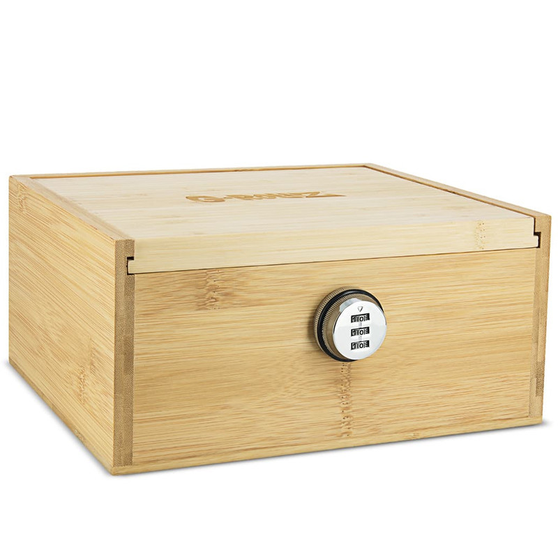 G-ROLLZ | LARGE BAMBOO BOITE STOCKAGE (PLATEAU INCLUS) 17.2X25X11.6CM