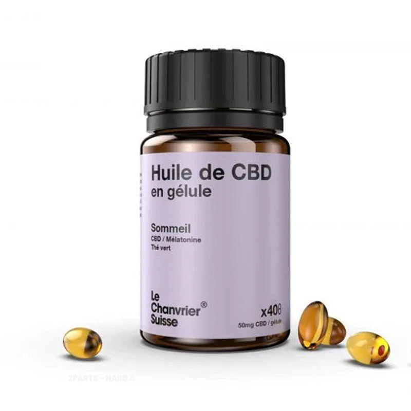 40 GELULES CBD SOMMEIL LE CHANVIER SUISSE 50mg CBD/CAPSULE