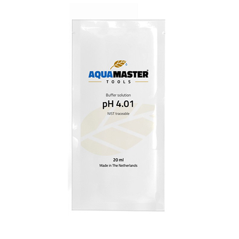 AQUA MASTER SOLUTION DE CALIBRATION PH 4.01 BOX DE 25X20ML SACHETS