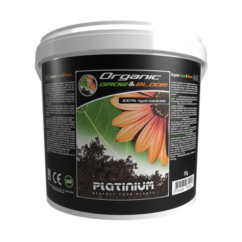 Platinium Nutrients - Organic Grow & Bloom - Engrais tout-en-un - 1kg