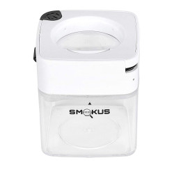 Smokus Focus - Comet infinity white - Pot hermétique avec loupe