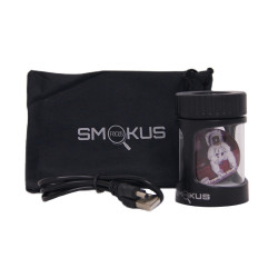 Smokus Focus - Horizon black v1 - Pot hermétique avec loupe