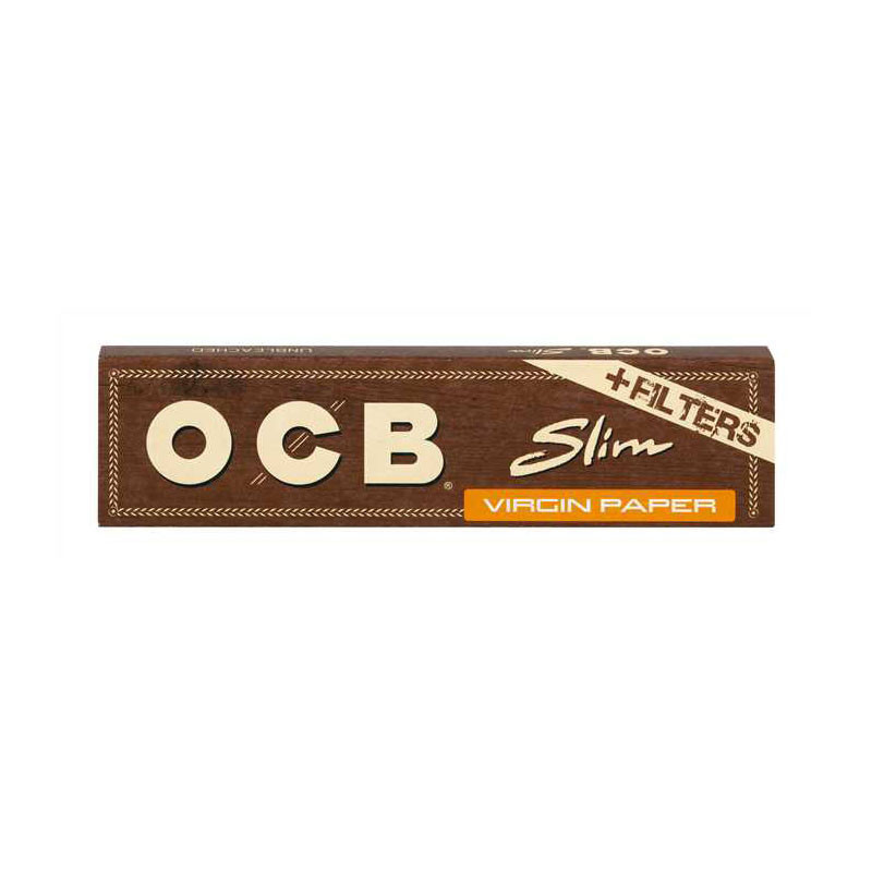 OCB - Carnet de 32 feuilles à rouler Virgin Slim + Tips