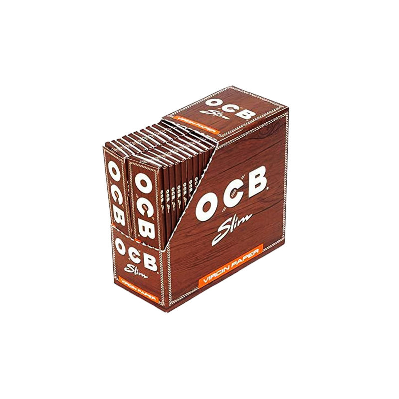 OCB - Lot de 50 Carnet de 32 feuilles à rouler Virgin Slim